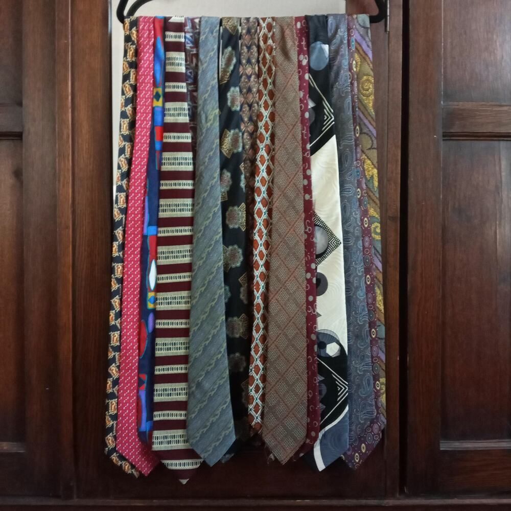 Vintage Luxe Designer Neckties 15+ Fendi Celine Balmain Dior Armani Valentino
